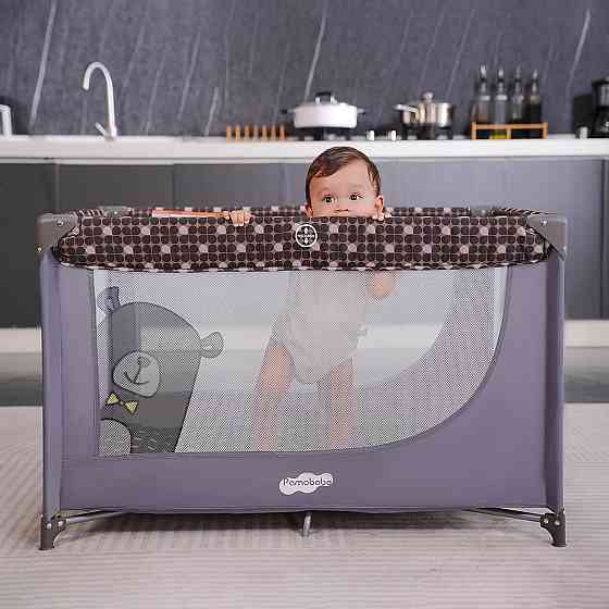 Pamo Babe Compact Pack and Play - Portable Crib for Baby, Lightweight Foldable Travel Playard with M Richmond