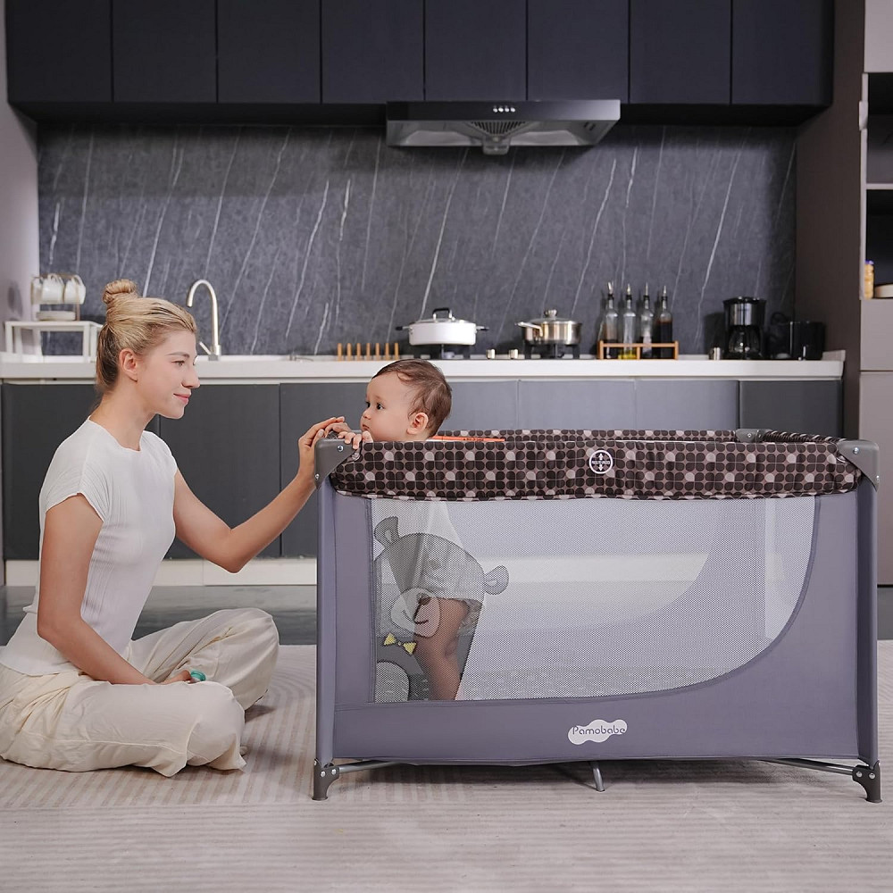 Pamo Babe Compact Pack and Play - Portable Crib for Baby, Lightweight Foldable Travel Playard with M Richmond - photo 2
