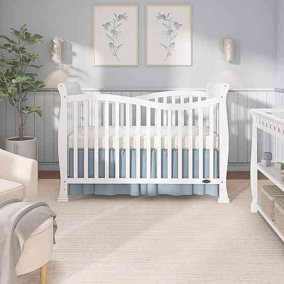 Dream On Me Violet 7-in-1 Convertible Full-Size Baby Crib with Toddler, Day & Full Bed Conversion in Richmond