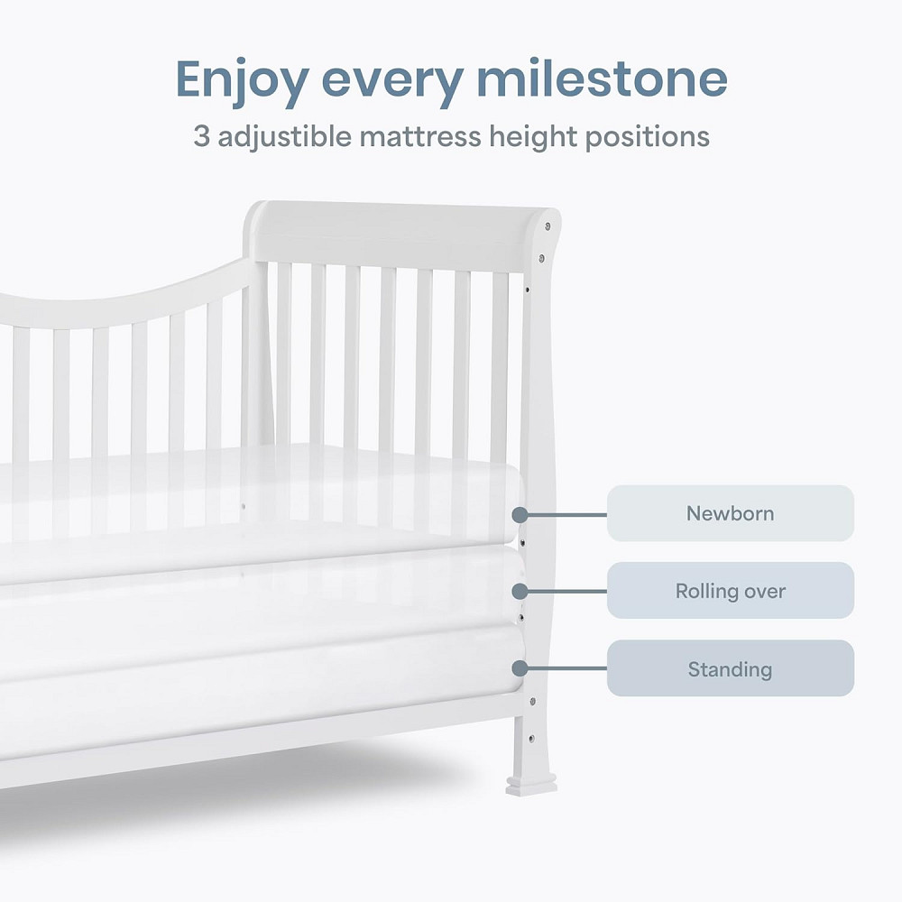 Dream On Me Violet 7-in-1 Convertible Full-Size Baby Crib with Toddler, Day & Full Bed Conversion in Richmond - photo 6