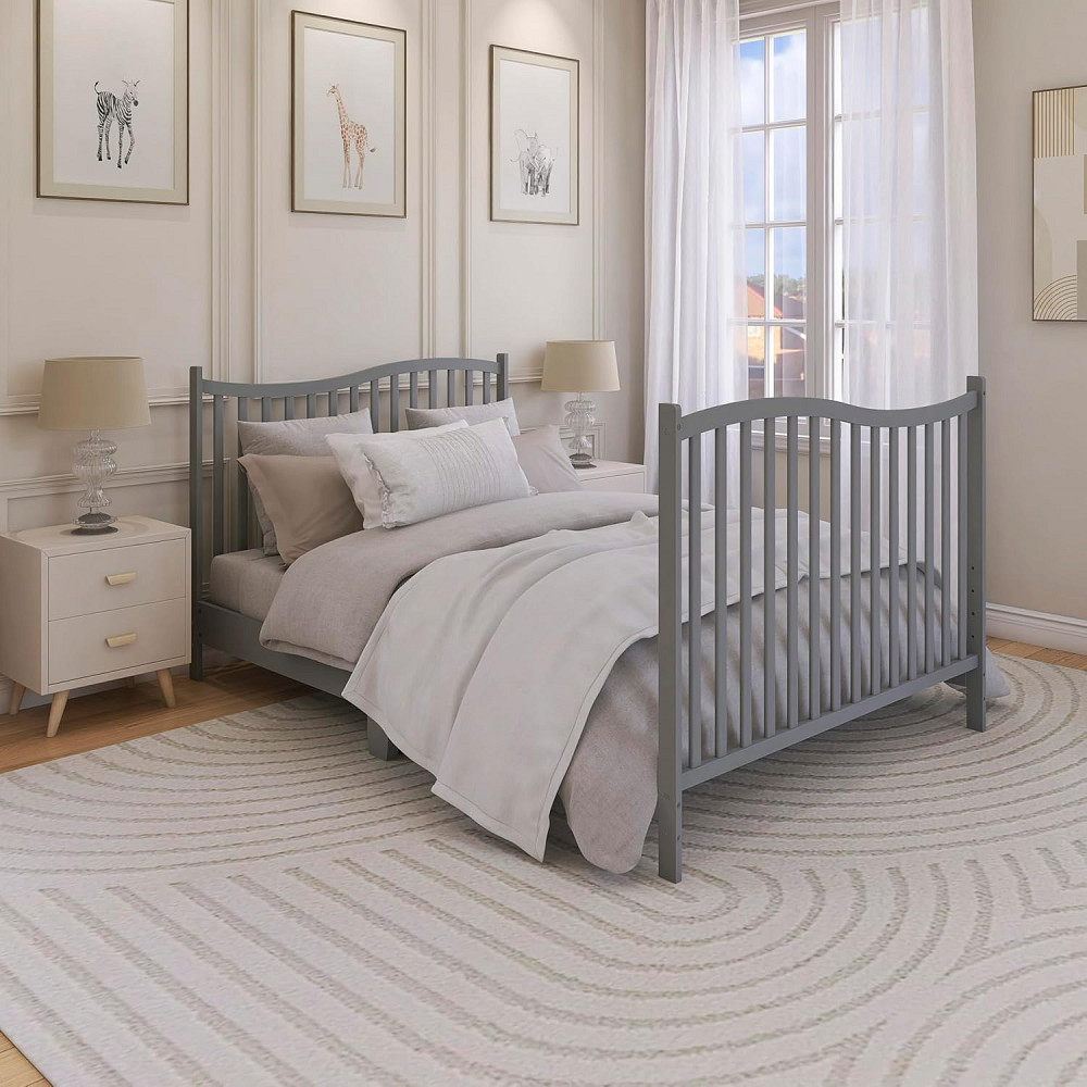 Dream On Me Chelsea 5-in-1 Convertible Full-Size Baby Crib in Steel Grey, GreenGuard Gold & BSA, Pin Richmond - photo 7