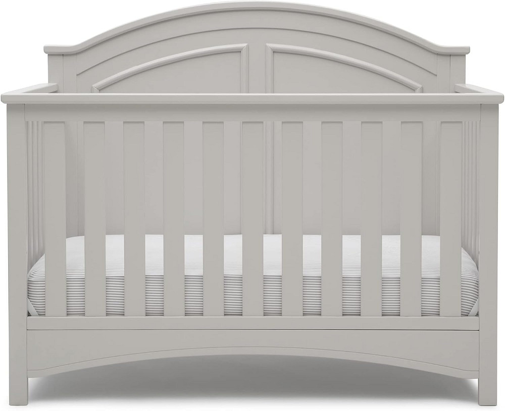 Delta Children Perry 6-in-1 Convertible Crib - Greenguard Gold Certified, Moonstruck Grey Richmond - photo 1