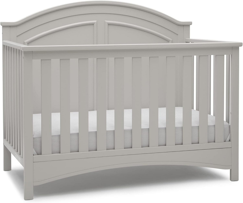 Delta Children Perry 6-in-1 Convertible Crib - Greenguard Gold Certified, Moonstruck Grey Richmond - photo 9