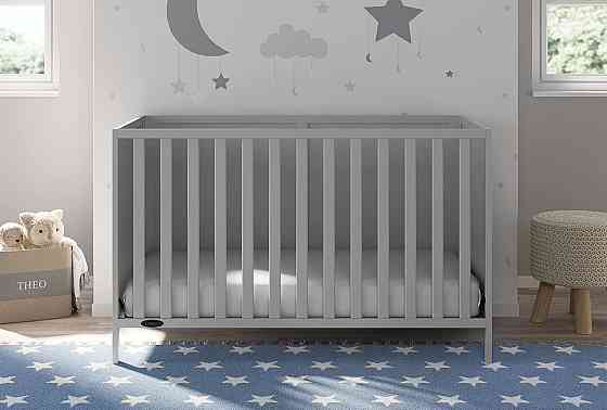 Graco Theo 3-in-1 Convertible Baby Crib - GREENGUARD Gold Certified, Converts to Toddler Bed & Daybe Richmond
