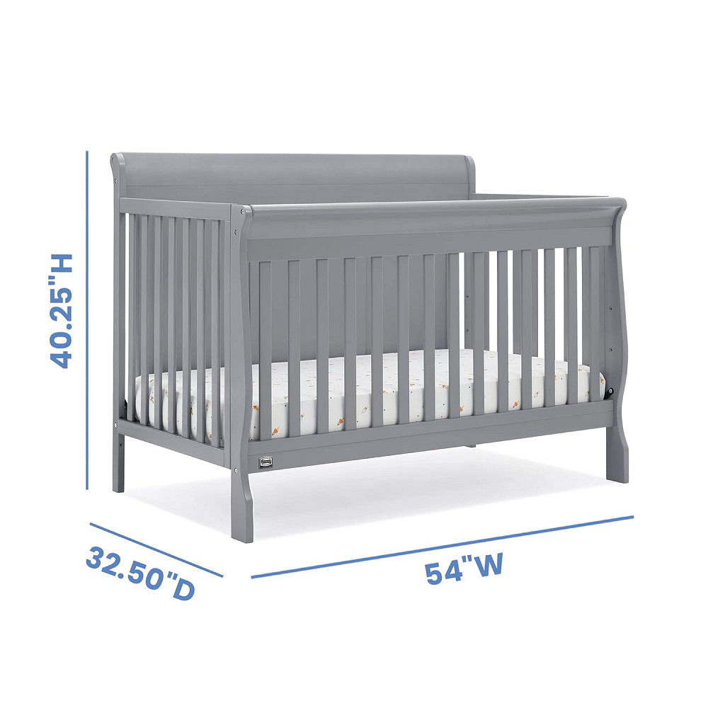 Simmons Kids Carter 6-in-1 Convertible Crib - Greenguard Gold Certified, Grey Richmond - photo 3