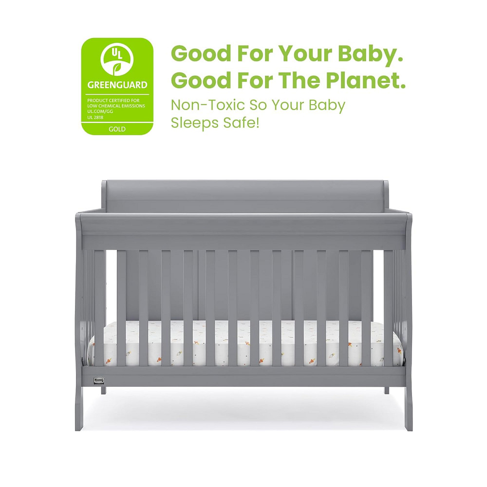 Simmons Kids Carter 6-in-1 Convertible Crib - Greenguard Gold Certified, Grey Richmond - photo 4