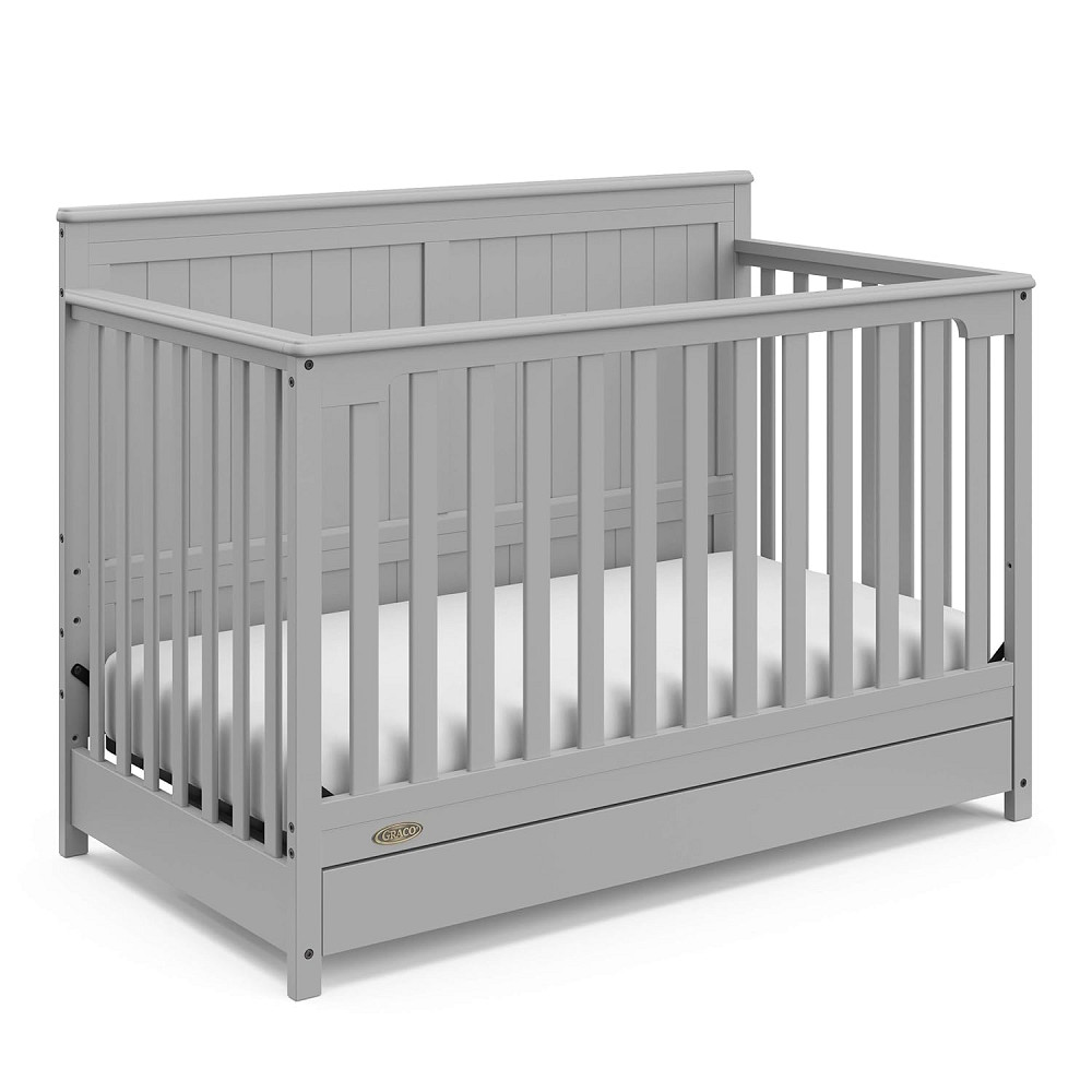 Graco Hadley 5-in-1 Convertible Crib with Drawer – GREENGUARD Gold Certified, Fits Standard Crib Mat Richmond - photo 9