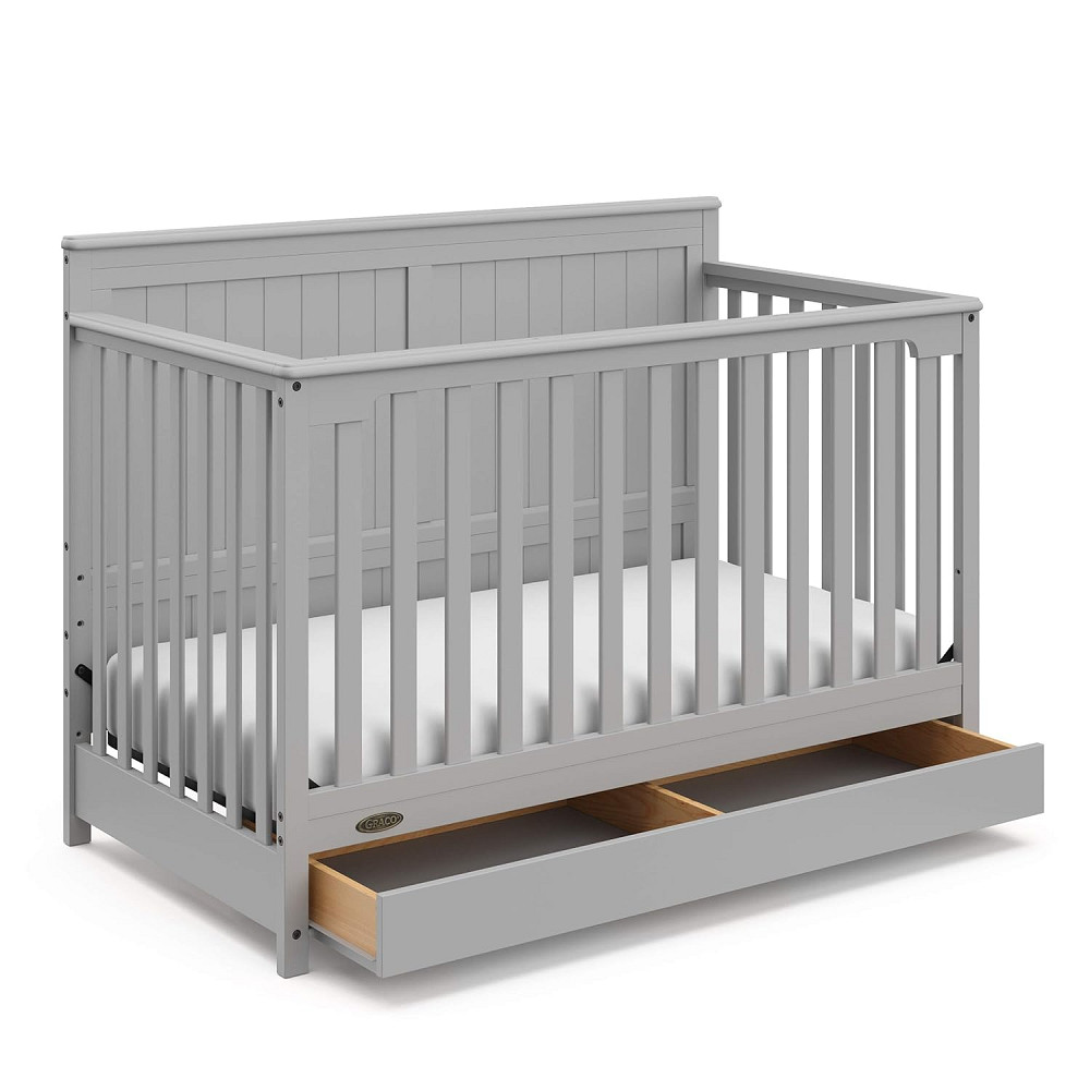 Graco Hadley 5-in-1 Convertible Crib with Drawer – GREENGUARD Gold Certified, Fits Standard Crib Mat Richmond - photo 1