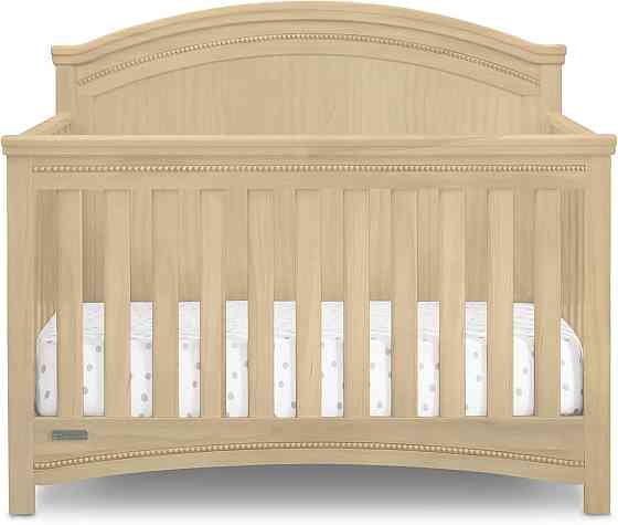 Simmons Kids SlumberTime Emma 4-in-1 Convertible Baby Crib N More - Greenguard Gold Certified, Natur Richmond