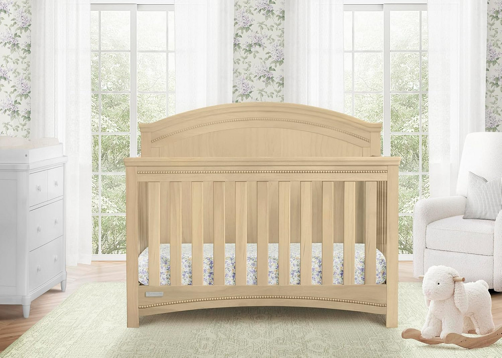 Simmons Kids SlumberTime Emma 4-in-1 Convertible Baby Crib N More - Greenguard Gold Certified, Natur Richmond - photo 2