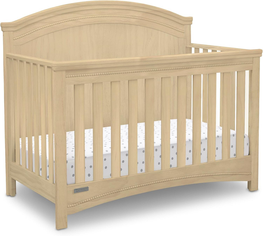 Simmons Kids SlumberTime Emma 4-in-1 Convertible Baby Crib N More - Greenguard Gold Certified, Natur Richmond - photo 9