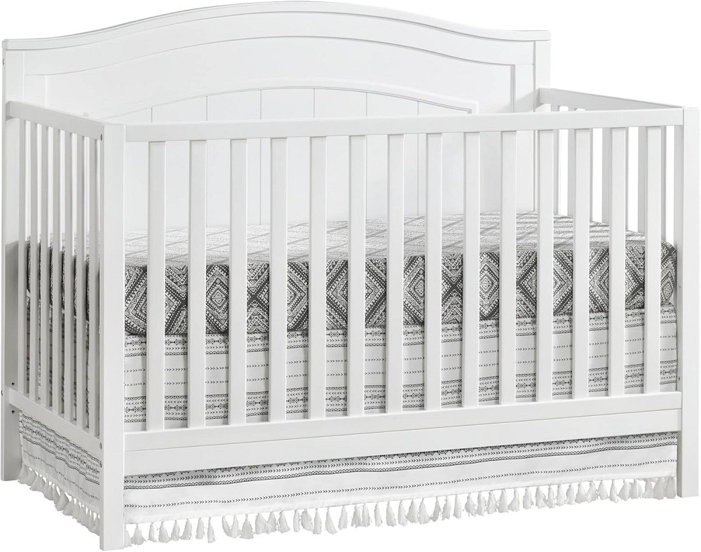 Oxford Baby North Bay 4-in-1 Convertible Crib, Snow White, GreenGuard Gold Certified Richmond - photo 1