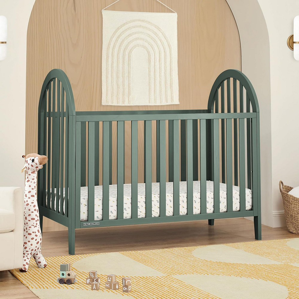 Delta Children Milano 4-in-1 Convertible Crib - Greenguard Gold Certified, Grassy Glen Richmond - photo 2