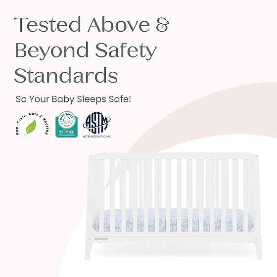 Delta Children Lulu 5-in-1 Convertible Crib, Converts to Toddler Bed, Daybed, Sofa & Full-Size Bed,  Richmond