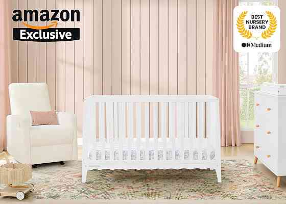 Delta Children Lulu 5-in-1 Convertible Crib, Converts to Toddler Bed, Daybed, Sofa & Full-Size Bed,  Richmond