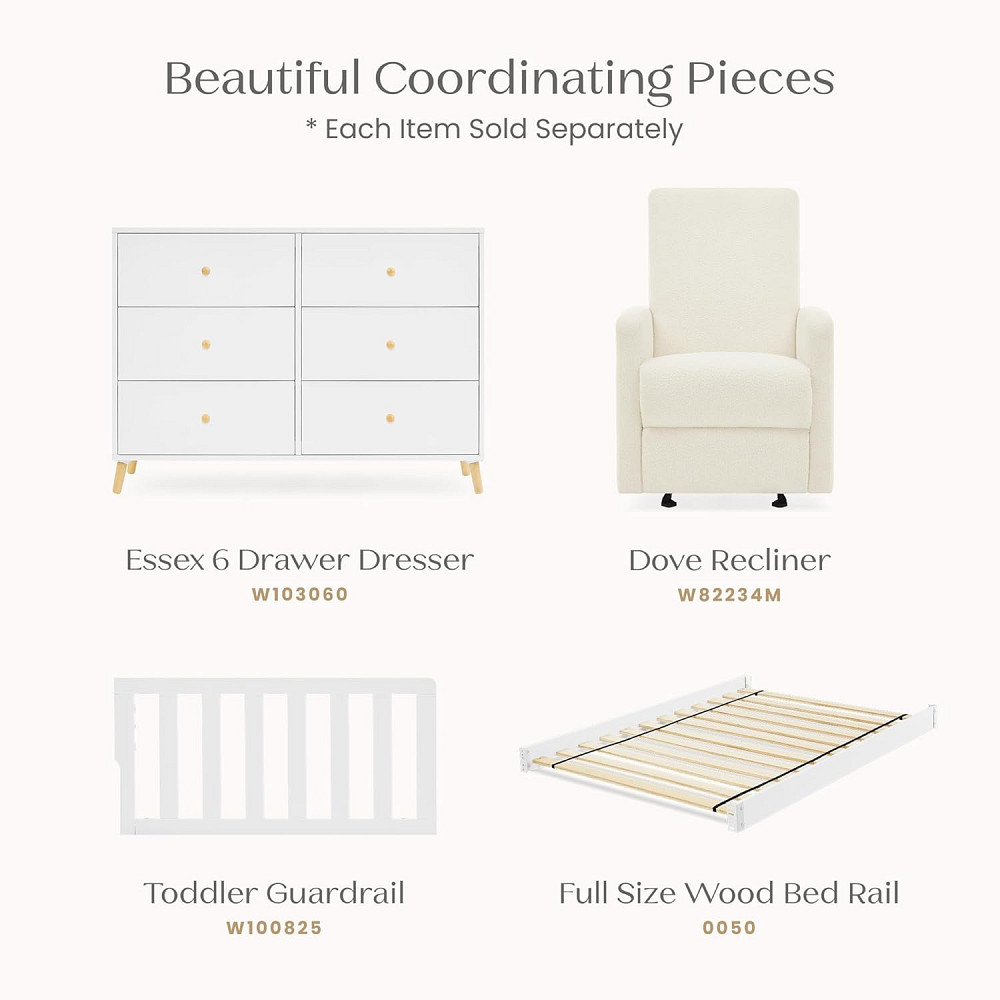 Delta Children Lulu 5-in-1 Convertible Crib, Converts to Toddler Bed, Daybed, Sofa & Full-Size Bed,  Richmond - photo 7