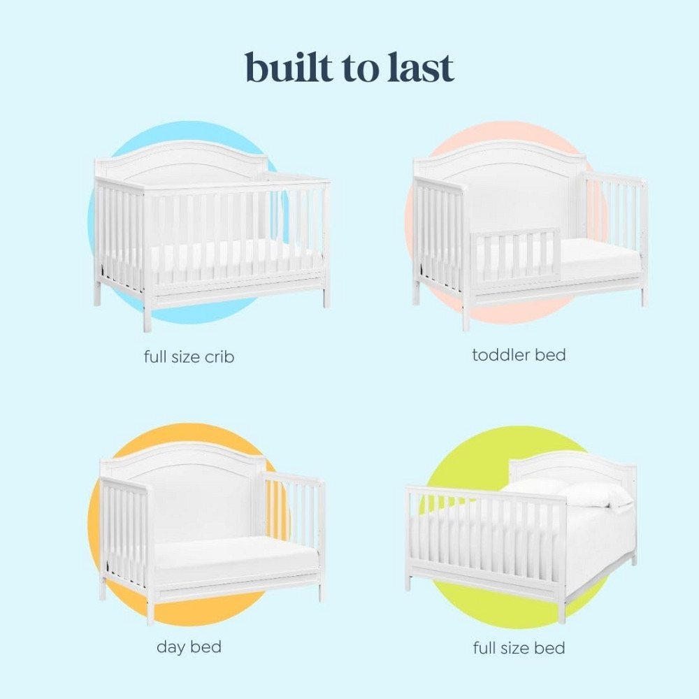 Davinci Charlie 4-in-1 Convertible Crib - GREENGUARD Gold Certified - Converts from Baby Crib to Tod Richmond - photo 6