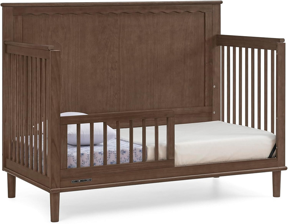 Delta Children Penelope 6-in-1 Convertible Crib - Greenguard Gold Certified, Teak Brown Richmond - photo 9