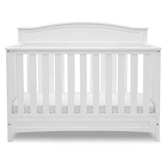 Delta Children Emery 4-in-1 Convertible Baby Crib - Greenguard Gold Certified, White Richmond