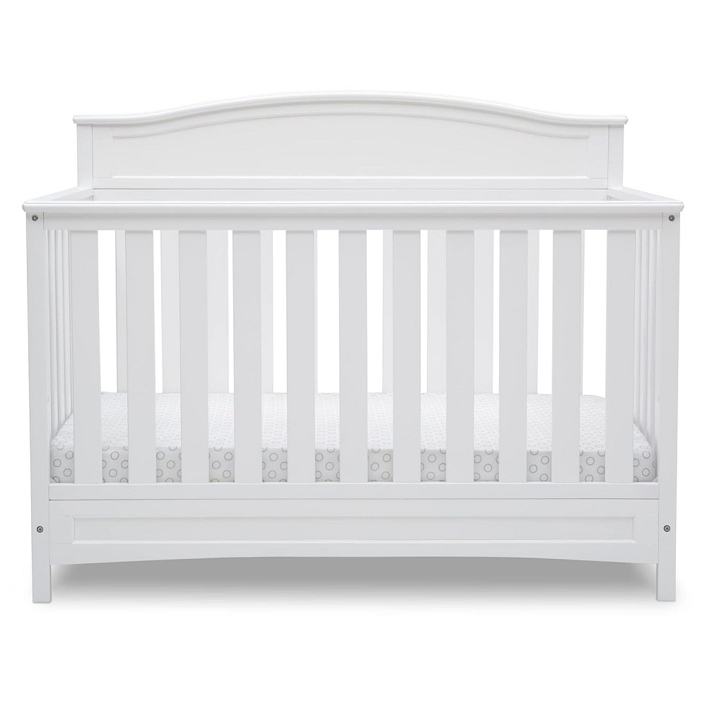 Delta Children Emery 4-in-1 Convertible Baby Crib - Greenguard Gold Certified, White Richmond - photo 1