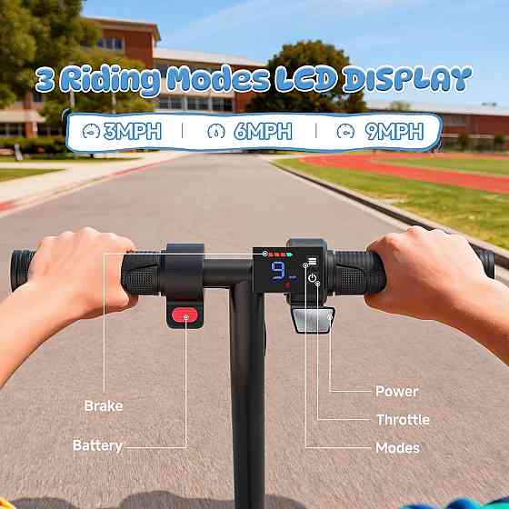 Aovowheel Electric Scooter for Adults, Folding E Scooter with 350W/500W Motor 16/24 Mph Top Speed, M Richmond