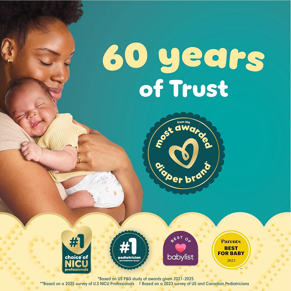 Pampers Swaddlers Diapers, Size 5 (20-37 lbs), 132 Count, Hypoallergenic, Absorbent, Keeps Baby Dry  Richmond - photo 5