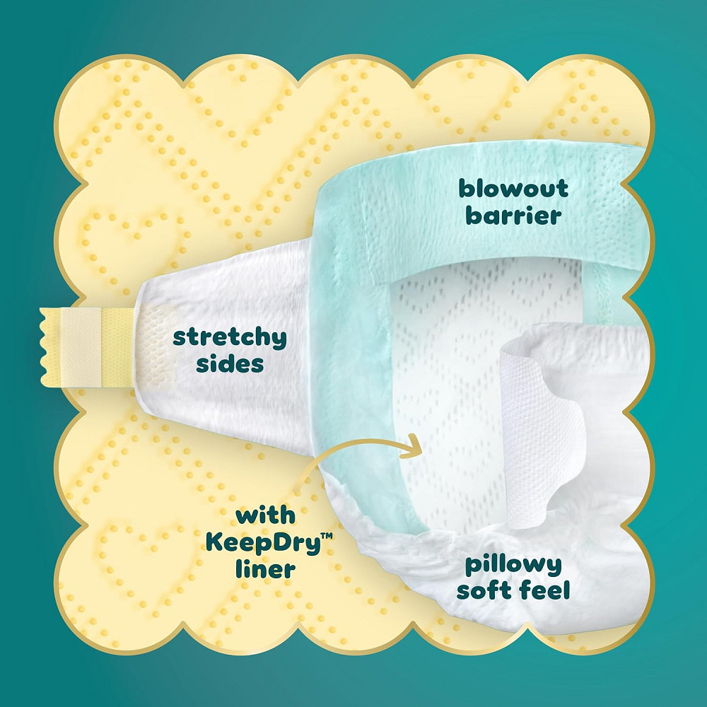 Pampers Swaddlers Diapers, Size 5 (20-37 lbs), 132 Count, Hypoallergenic, Absorbent, Keeps Baby Dry  Richmond - photo 2