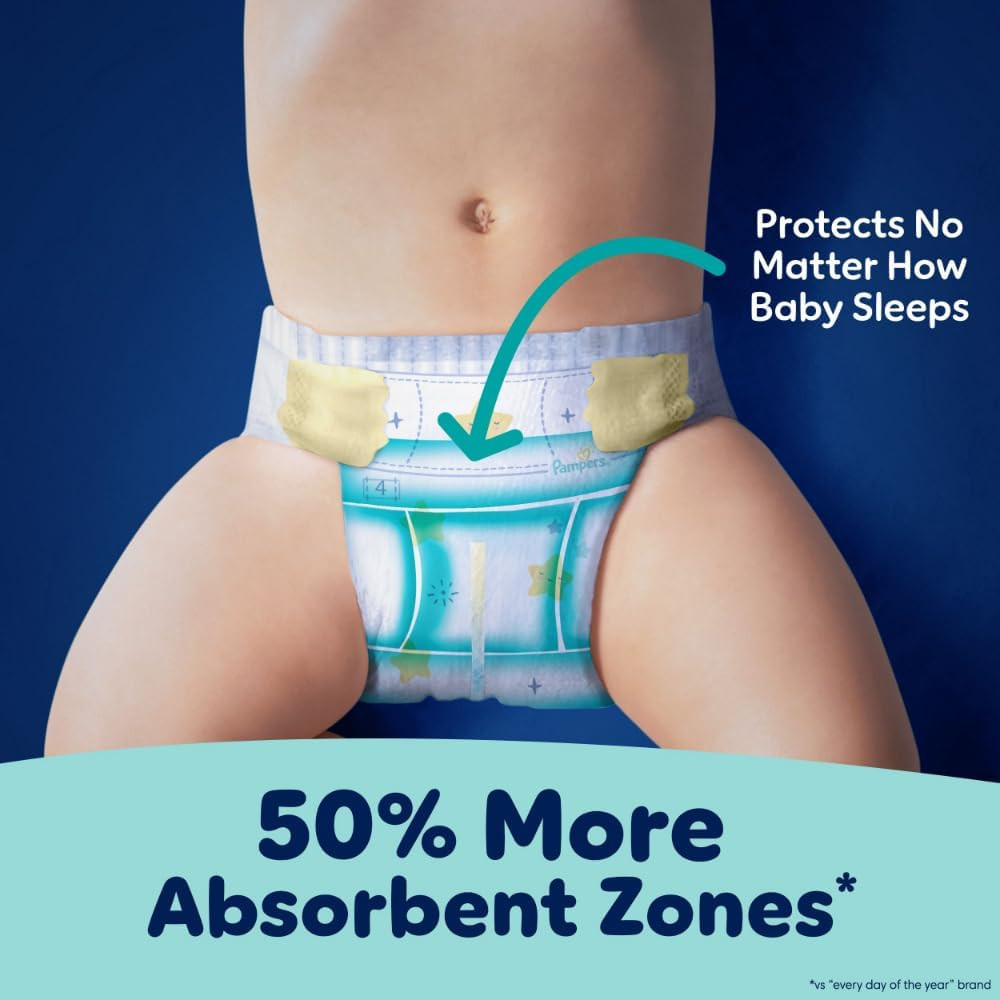 Pampers ZZZ Overnight Diapers, Size 5 (27+ lbs), 88 Count, Nighttime Protection Disposable Baby Diap Richmond - photo 4
