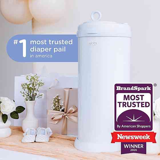 Ubbi Steel Diaper Pail, Odor Locking, No Special Bag Required, Award-Winning, Registry Must-Have, Wh Richmond