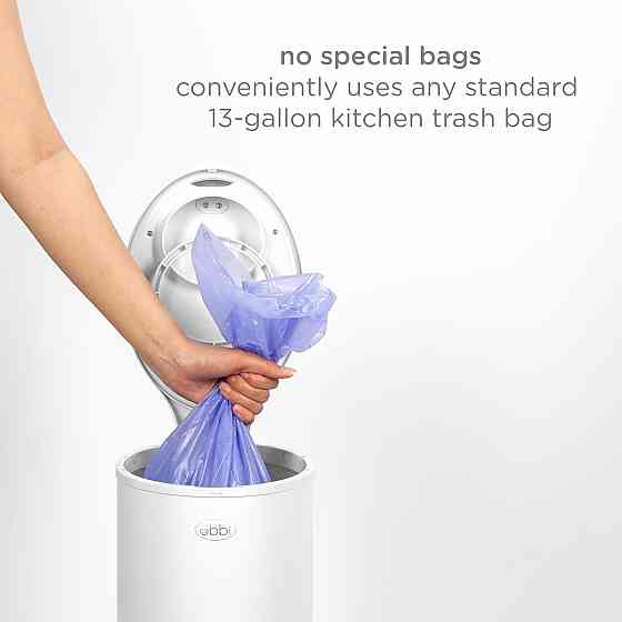 Ubbi Steel Diaper Pail, Odor Locking, No Special Bag Required, Award-Winning, Registry Must-Have, Wh Richmond