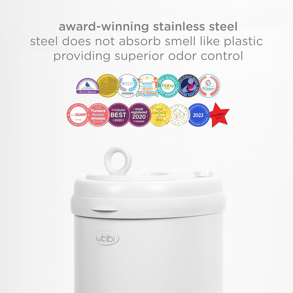 Ubbi Steel Diaper Pail, Odor Locking, No Special Bag Required, Award-Winning, Registry Must-Have, Wh Richmond - photo 6