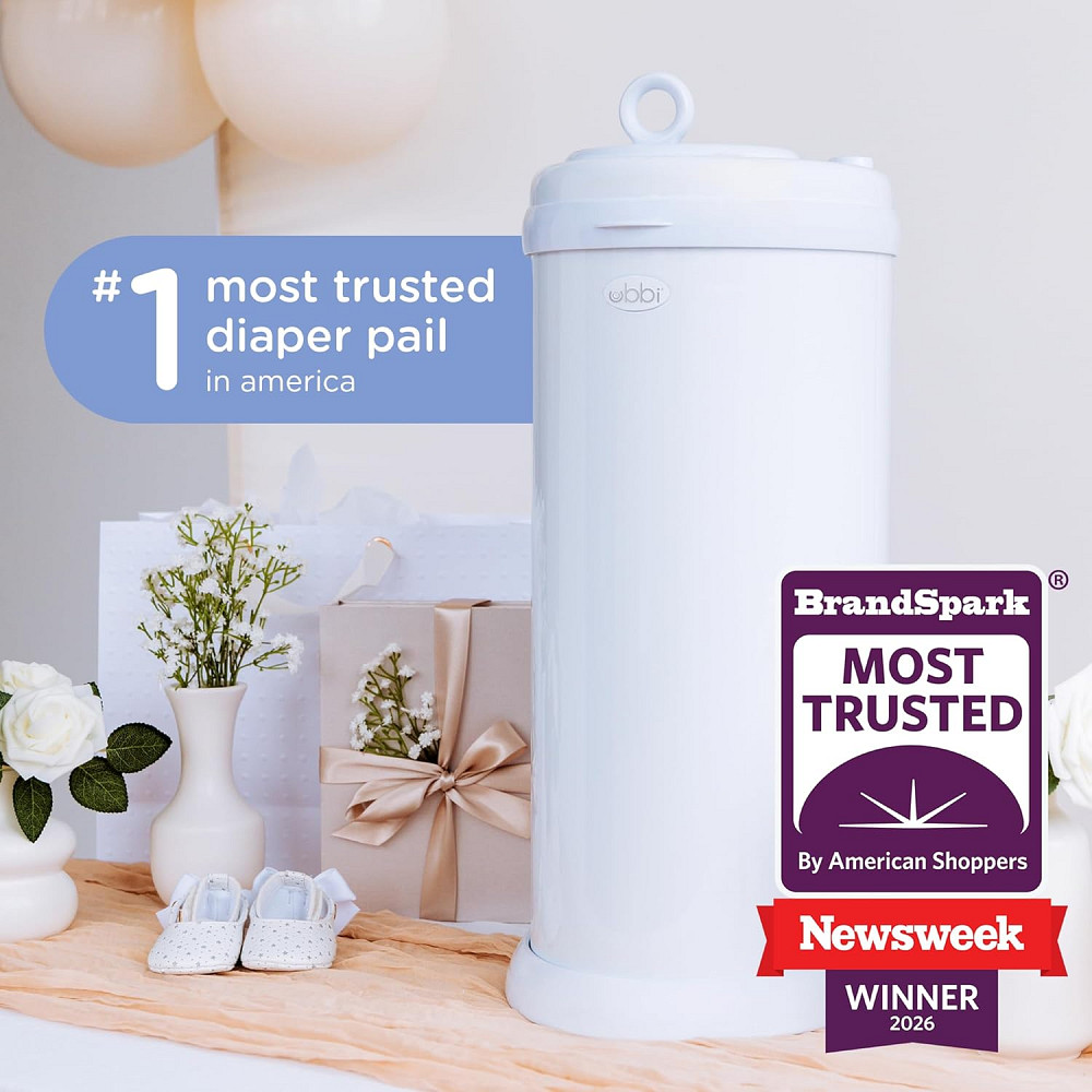 Ubbi Steel Diaper Pail, Odor Locking, No Special Bag Required, Award-Winning, Registry Must-Have, Wh Richmond - photo 3