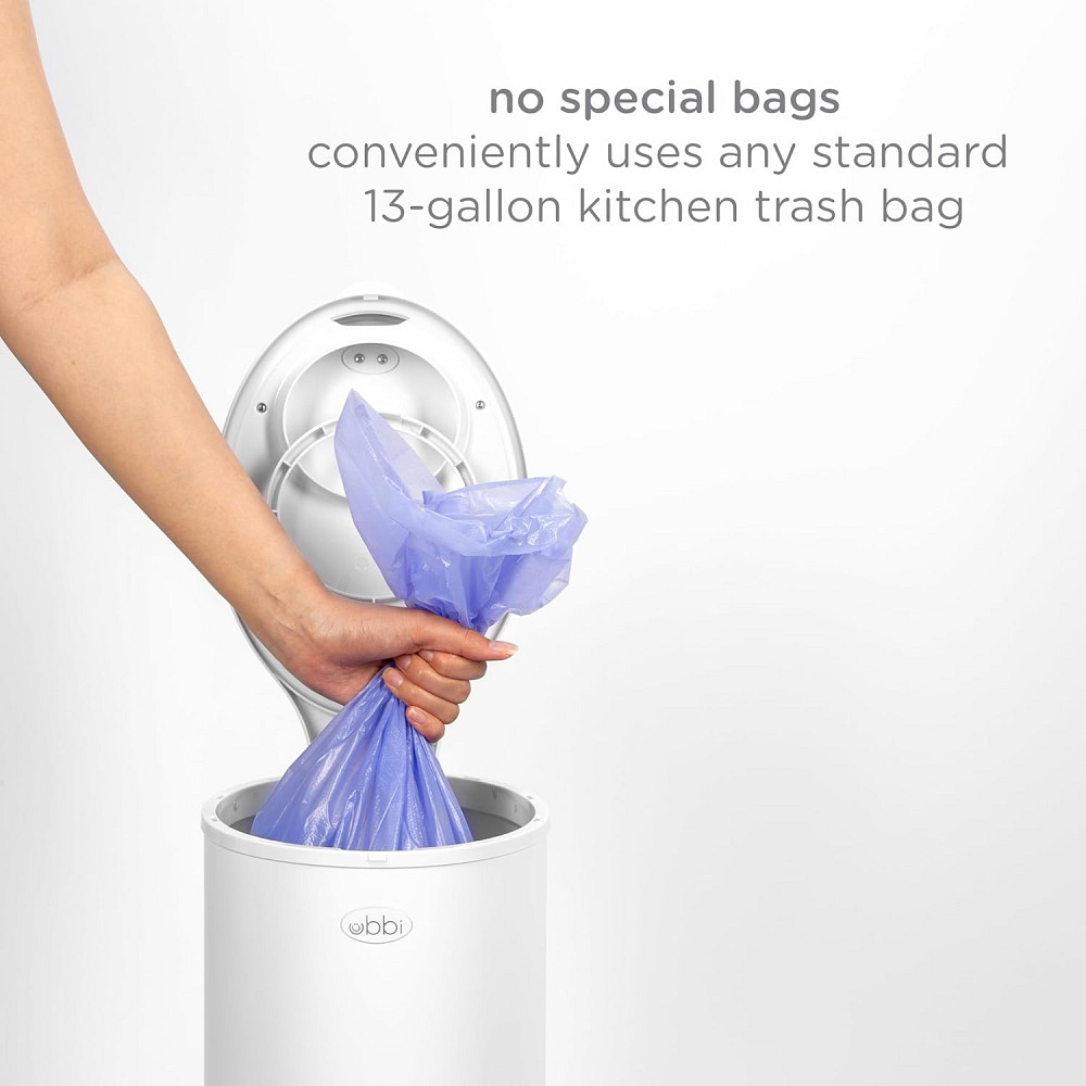 Ubbi Steel Diaper Pail, Odor Locking, No Special Bag Required, Award-Winning, Registry Must-Have, Wh Richmond - photo 5