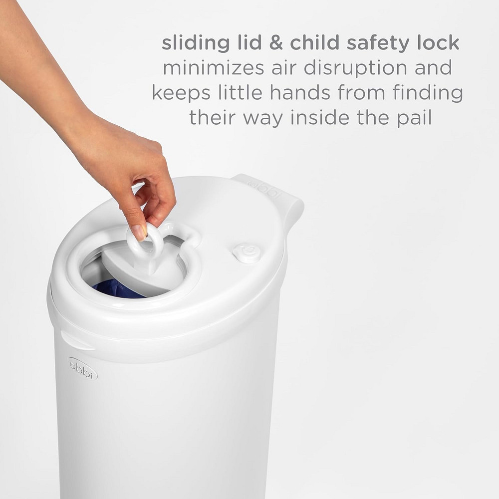 Ubbi Steel Diaper Pail, Odor Locking, No Special Bag Required, Award-Winning, Registry Must-Have, Wh Richmond - photo 7