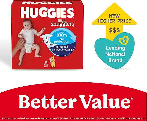 Huggies Size 3 Diapers, Little Snugglers Baby Diapers, Size 3 (16-28 lbs), 76 Count, Packaging May V Richmond