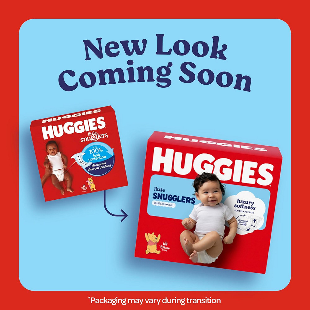 Huggies Size 3 Diapers, Little Snugglers Baby Diapers, Size 3 (16-28 lbs), 76 Count, Packaging May V Richmond - photo 3