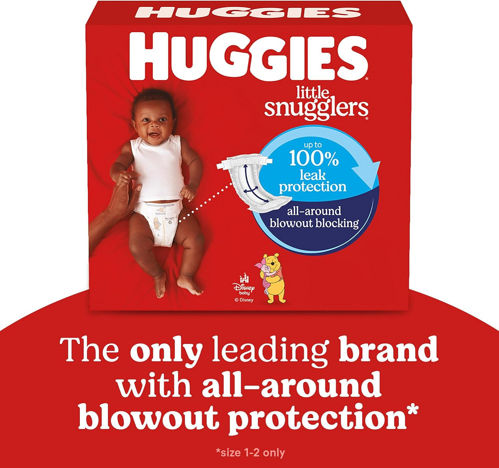 Huggies Size 3 Diapers, Little Snugglers Baby Diapers, Size 3 (16-28 lbs), 76 Count, Packaging May V Richmond - photo 4