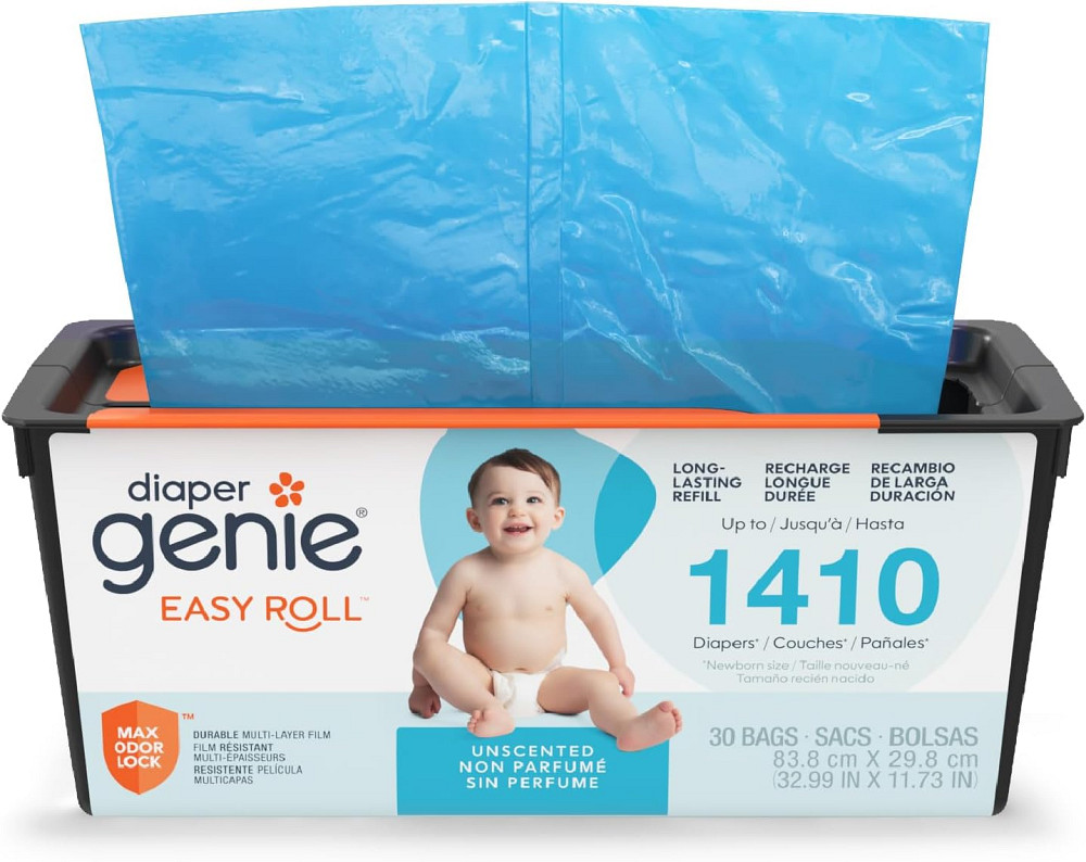 Diaper Genie Easy Roll Refill | 30 Bags Per Refill | Holds Up to 1410 Newborn Diapers | Odor Control Richmond - photo 1