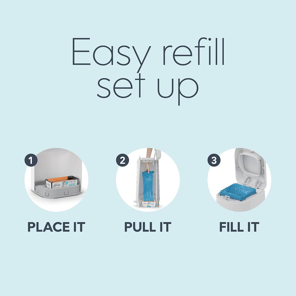 Diaper Genie Easy Roll Refill | 30 Bags Per Refill | Holds Up to 1410 Newborn Diapers | Odor Control Richmond - photo 9