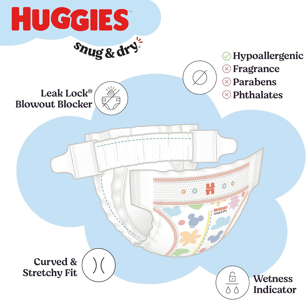 Huggies Size 4 Diapers, Snug & Dry Baby Diapers, Size 4 (22-37 lbs), 150 Count, Packaging May Vary Richmond - photo 9