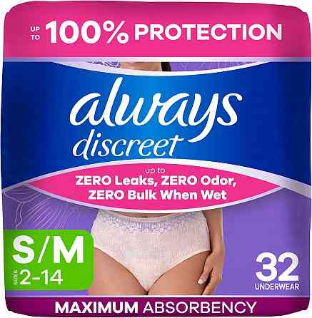 Always Discreet Adult Diapers for Women, Incontinence Underwear, Postpartum Essentials, Disposable B Richmond