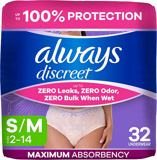 Always Discreet Adult Diapers for Women, Incontinence Underwear, Postpartum Essentials, Disposable B Richmond - photo 1