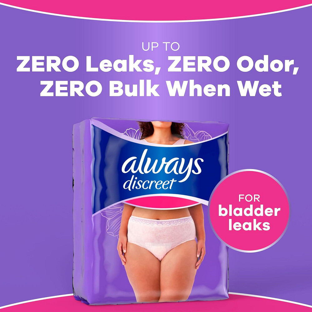 Always Discreet Adult Diapers for Women, Incontinence Underwear, Postpartum Essentials, Disposable B Richmond - photo 3