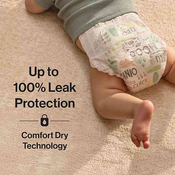 The Honest Company Comfort Dry Disposable Daytime Diapers for Sensitive Skin, Hypoallergenic, Space  Richmond