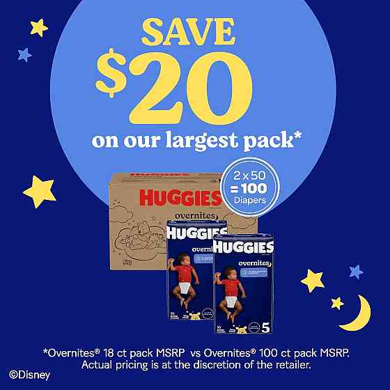Diapers, Overnites - Size 4  (22-37 lbs) - 116  Count - Up to 12 Hours of Nighttime Leak Protection  Richmond