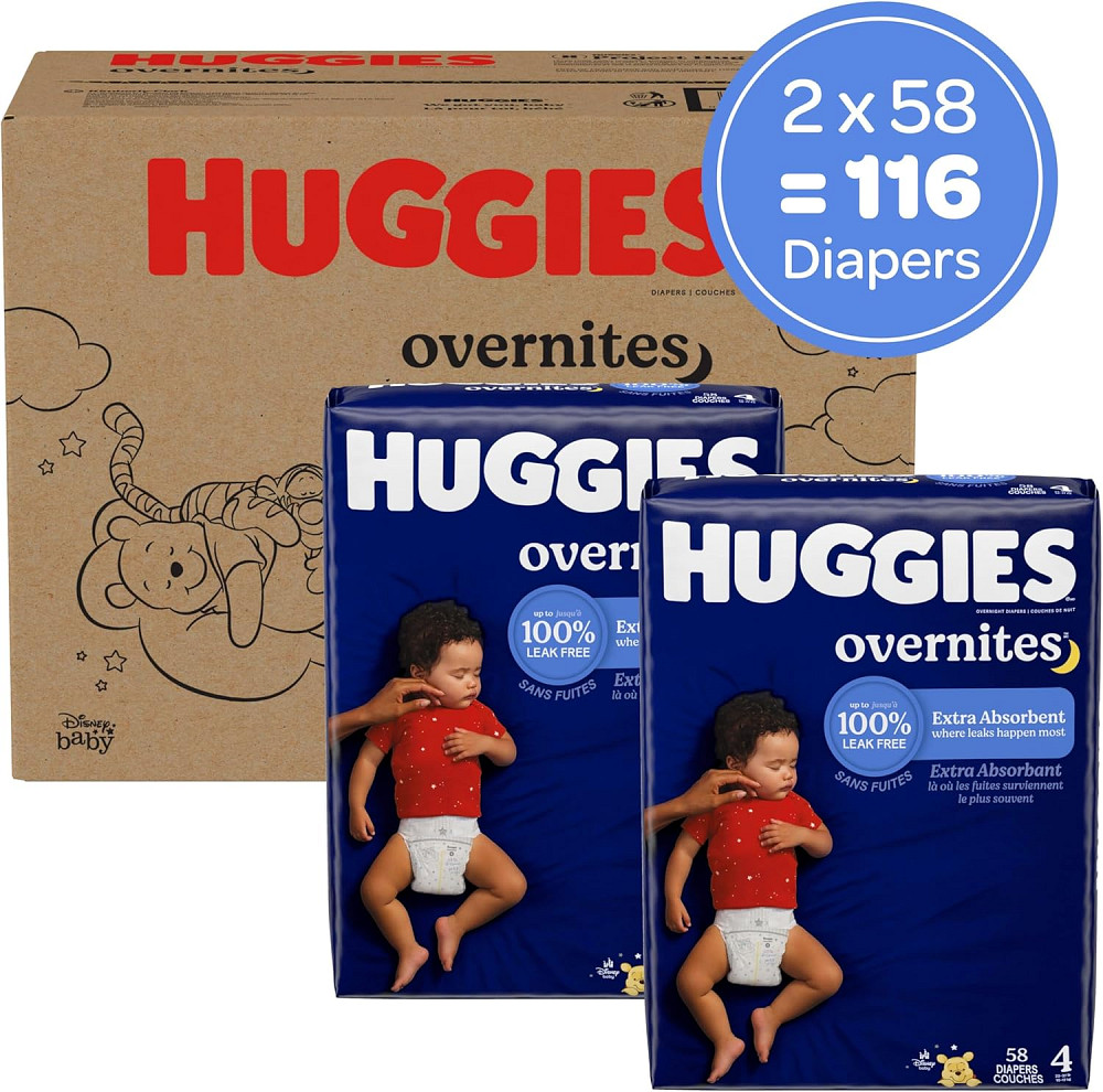 Diapers, Overnites - Size 4  (22-37 lbs) - 116  Count - Up to 12 Hours of Nighttime Leak Protection  Richmond - photo 2