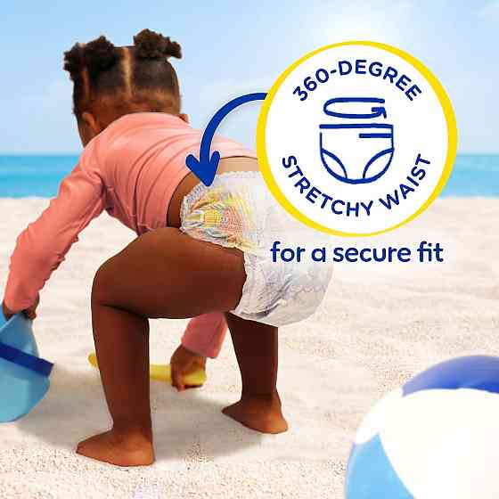 Pampers Swim Diapers - Splashers - Size 4, 18 Count, Gap-Free Disposable Baby Swimming Pants Richmond