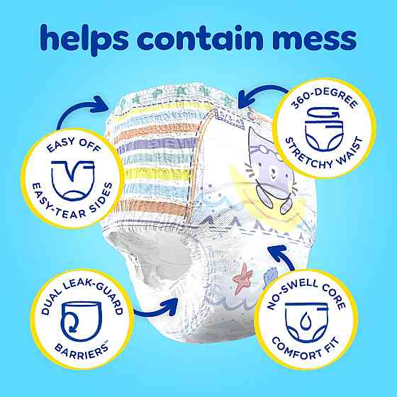 Pampers Swim Diapers - Splashers - Size 4, 18 Count, Gap-Free Disposable Baby Swimming Pants Richmond