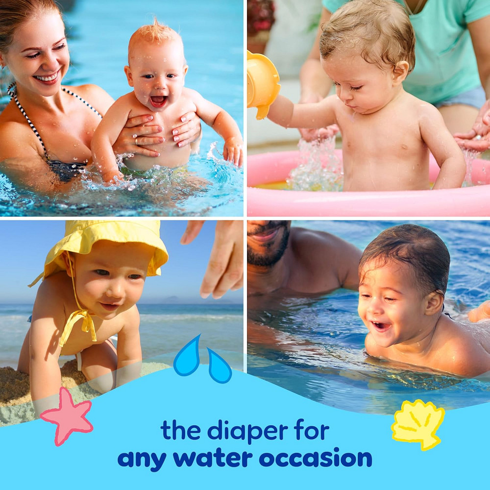 Pampers Swim Diapers - Splashers - Size 4, 18 Count, Gap-Free Disposable Baby Swimming Pants Richmond - photo 9