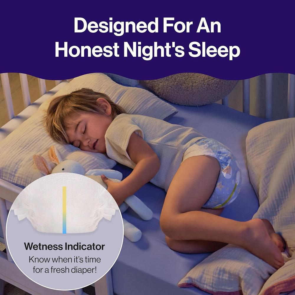 The Honest Company Comfort Dry Overnight Diapers, Up to 12 Hours Protection, Hypoallergenic, Cozy Cl Richmond - photo 7